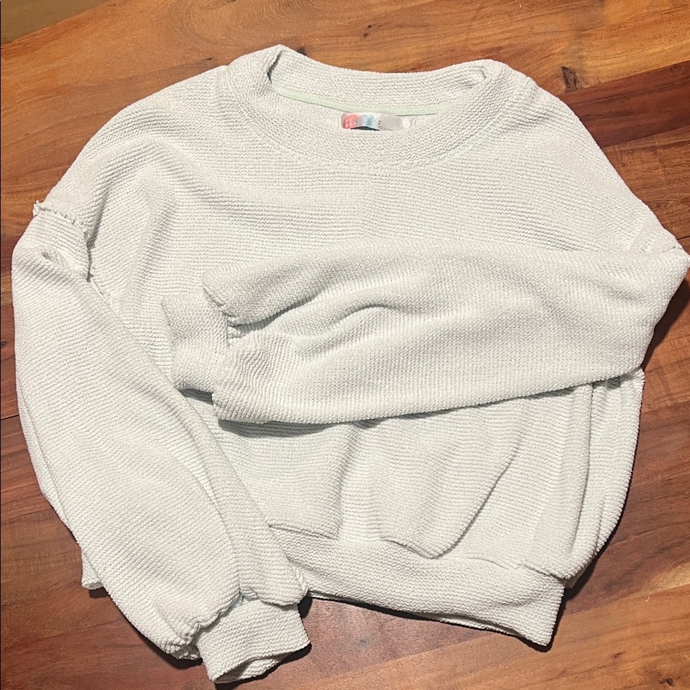 Free People Beach Happy Pullover Sea Foam Green, Size Small